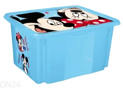 Kannellinen säilytyslaatikko Mickey 45 L