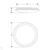Kattoplafondi Areso LED Ø 80 cm