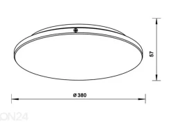 Kattoplafondi Bellis LED Ø 38 cm