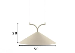 Kattovalaisin Curve 50, beige