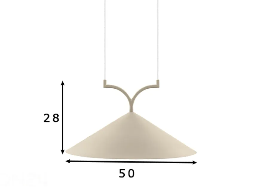Kattovalaisin Curve 50, beige