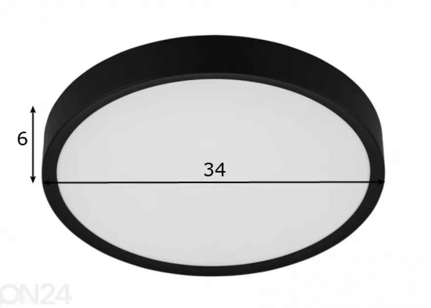 Kattovalaisin Musurita Ø 34 cm