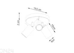 Kattovalaisin RING 3P, beige