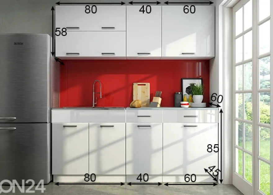 Keittiökalusteet 180 cm
