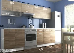Keittiökalusteet 260 cm