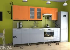 Keittiökalusteet 260 cm