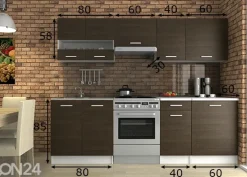 Keittiökalusteet 240 cm