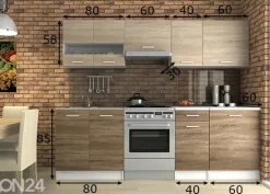 Keittiökalusteet 240 cm