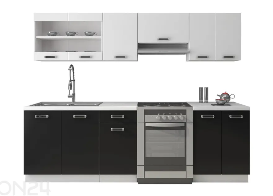 Keittiökalusteet Omega II 240 cm
