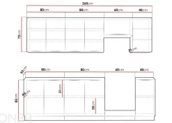 Keittiökalusteet Solea I + LED