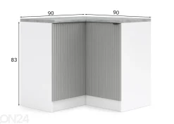 Keittiön kulmakaappi Lissone 90x90 cm
