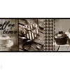 Keittiön matto Coffee Time Taupe 50x150 cm