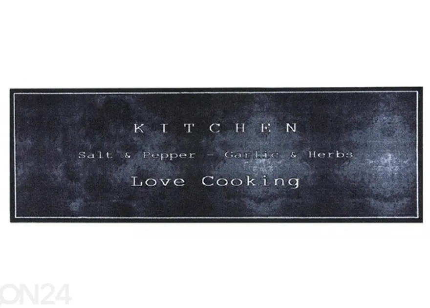 Keittiön matto Cook & Wash Love Cooking Black