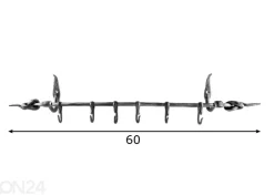 Keittiötanko, solmu 60 cm
