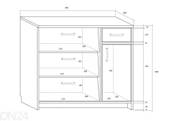 Kenkäkaappi 80 cm