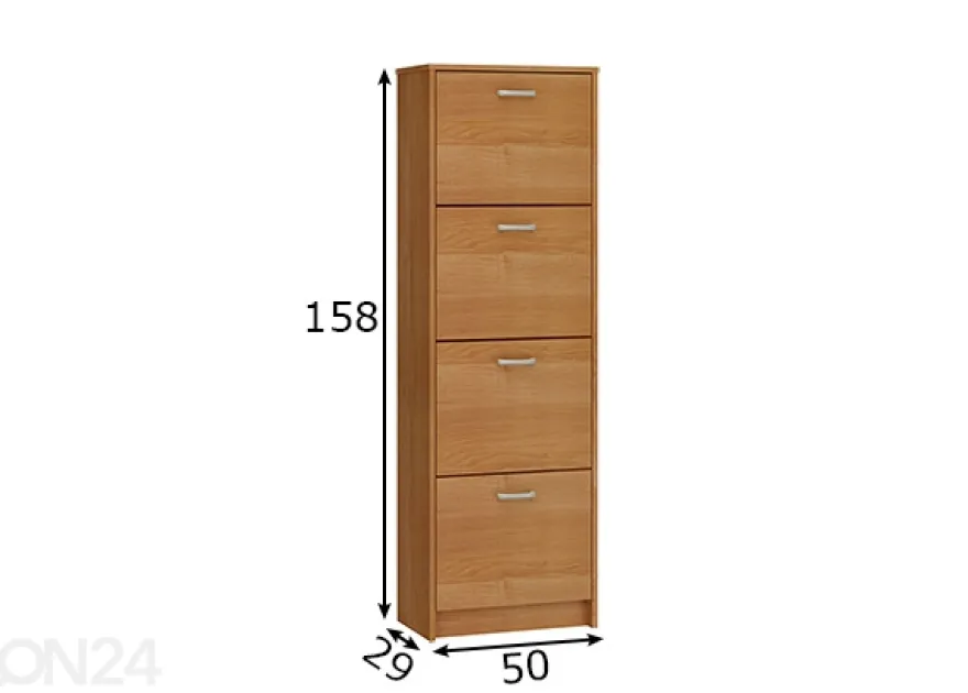Kenkäkaappi 50 cm