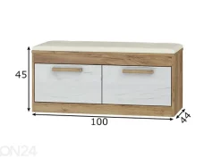 Kenkäkaappi Cobhy 100 cm