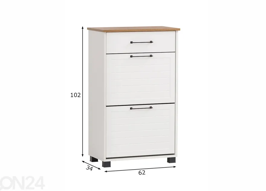 Kenkäkaappi Jelda 62 cm