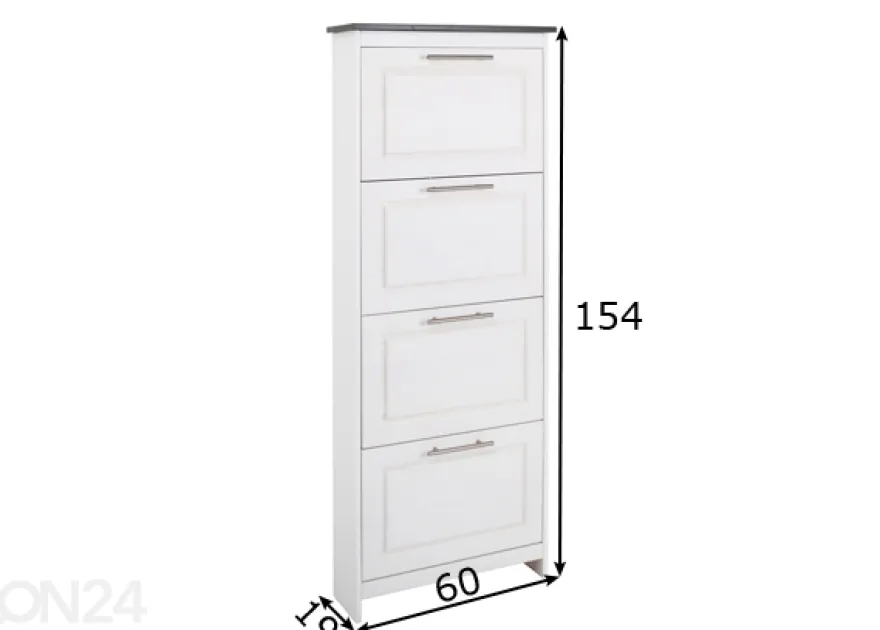 Kenkäkaappi Lucas 60 cm