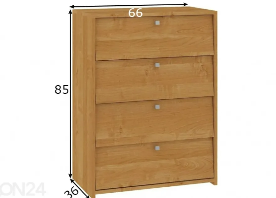 Kenkäkaappi Silas 66 cm