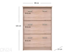 Kenkäkaappi Top mix 80 cm