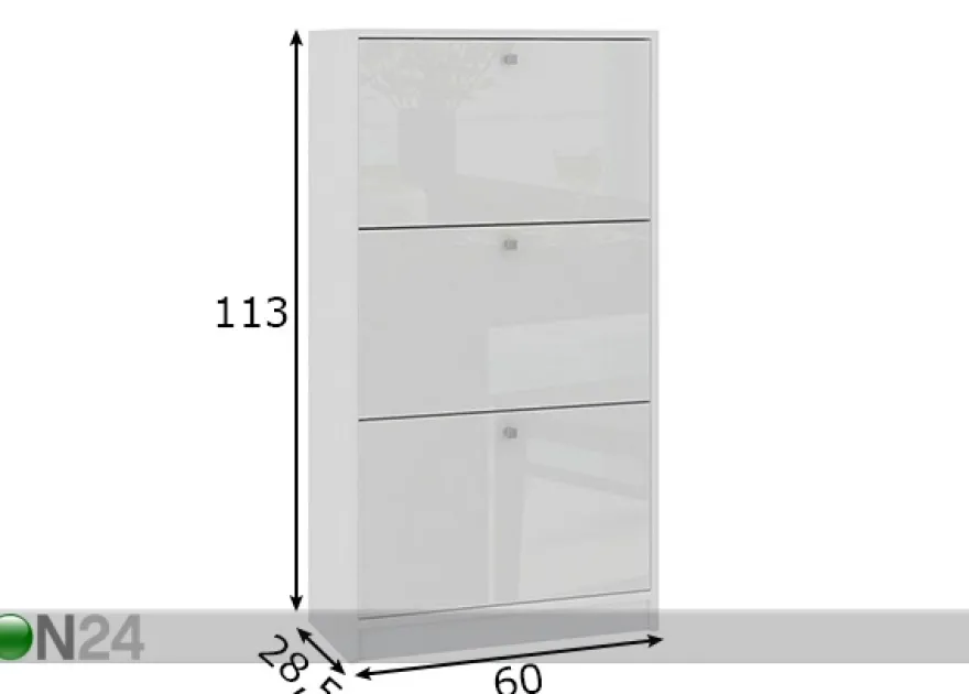 Kenkäkaappi Trio 101K