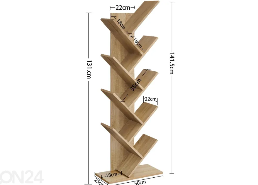 Kirjahylly 141,5 cm