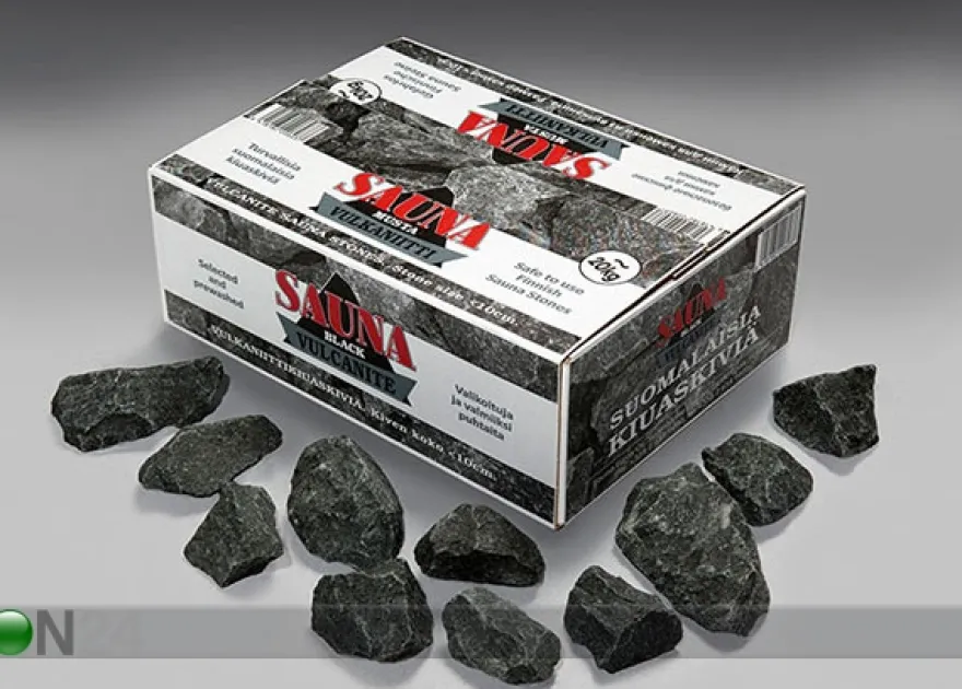 Kiuaskivet vulkaniitti 5-10 cm, 20 kg