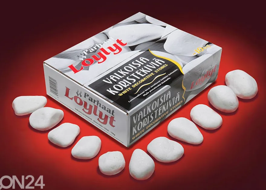 Kiukaan valkoiset koristekivet 10 kg