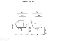 Kääntyvä asiakastuoli Wind Cross