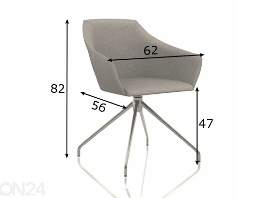 Kääntyvä asiakastuoli Wind Style