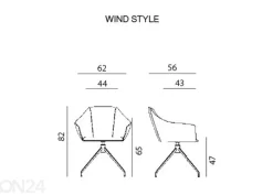 Kääntyvä asiakastuoli Wind Style