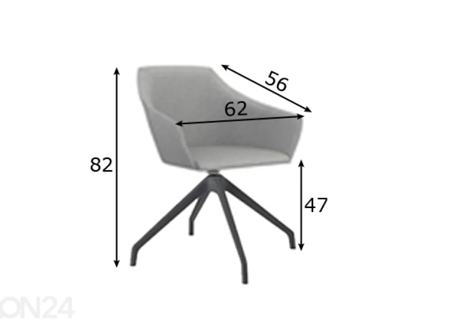 Kääntyvä asiakastuoli Wind Swiss