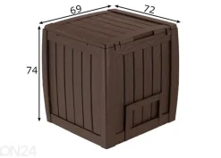 Kompostori Keter Deco alustalla 340 L
