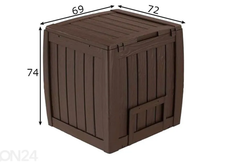 Kompostori Keter Deco alustalla 340 L