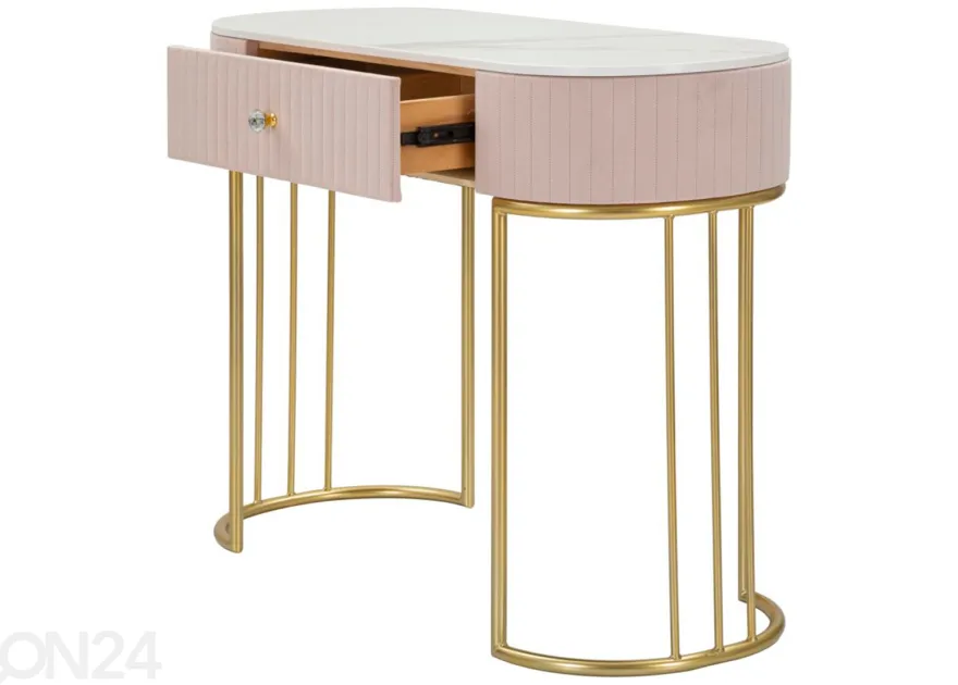 Konsolipöytä Glam, vaaleanpunainen