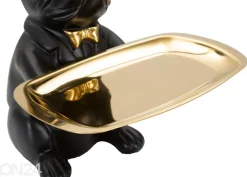 Koriste-esine / tarjotin Bull Dog, musta