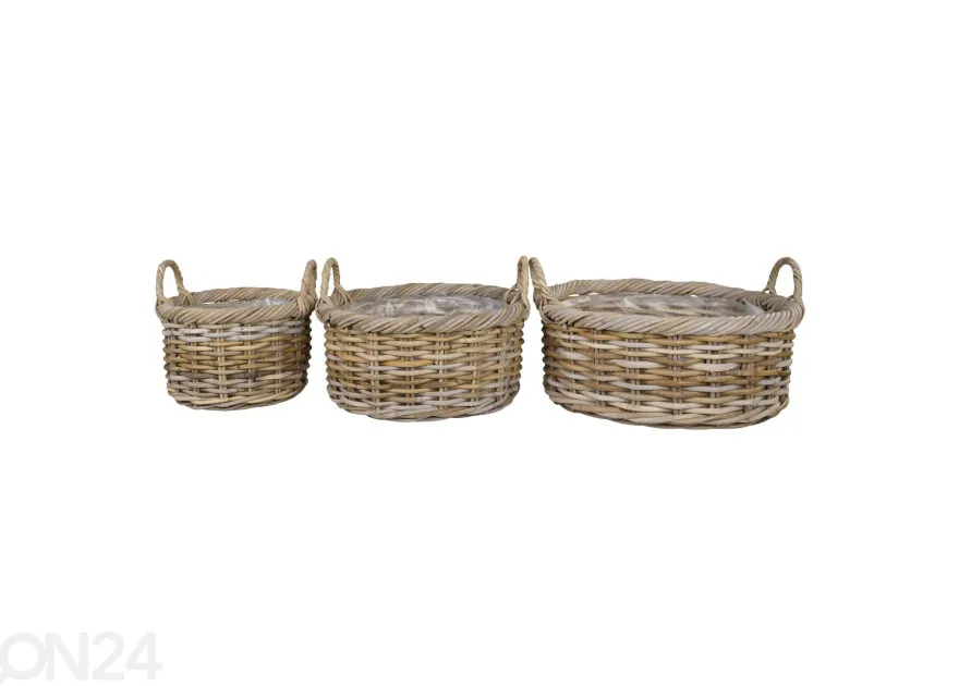 Korit / kukkaruukut Bạc Liêu, 3 kpl