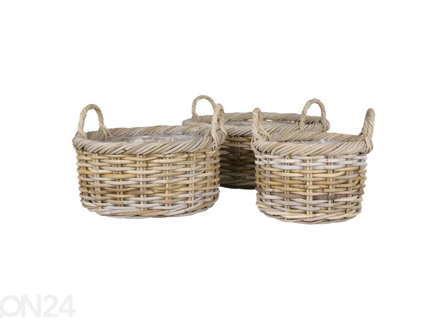 Korit / kukkaruukut Bạc Liêu, 3 kpl