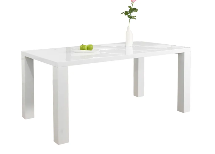 Korkeakiiltoinen ruokapöytä 90x140 cm