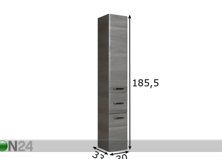 Korkea kylpyhuoneen kaappi 328