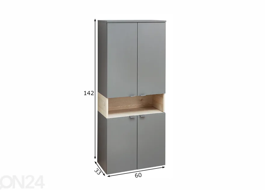 Korkea kylpyhuoneen kaappi 394