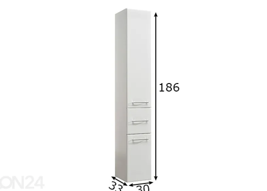 Korkea kylpyhuoneen kaappi 376