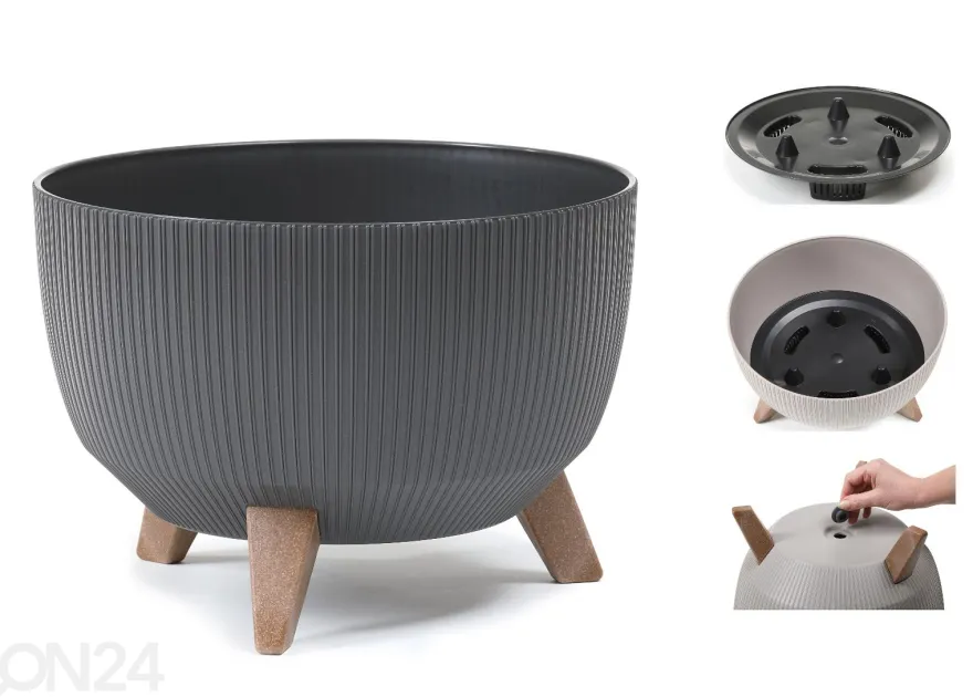 Kukkaruukku jaloilla Roma Jumper Legs Ø 24 cm