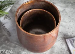 Kukkaruukut Copper L, 2 kpl