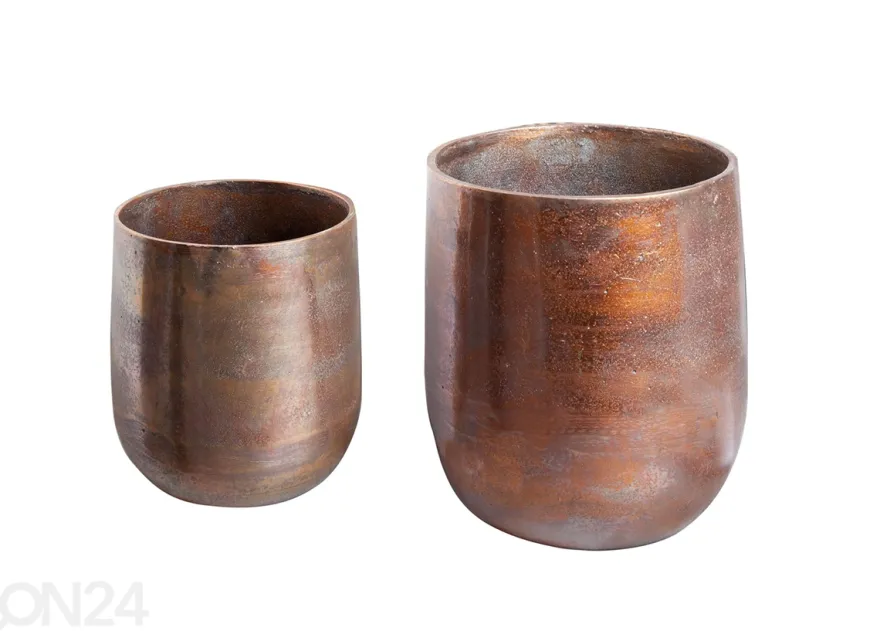 Kukkaruukut Copper L, 2 kpl
