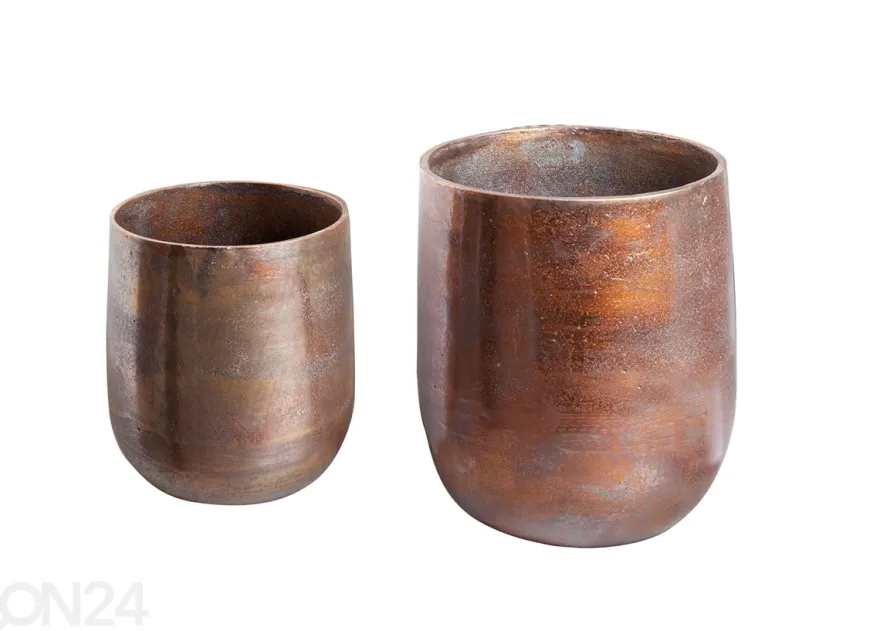 Kukkaruukut Copper S, 2 kpl