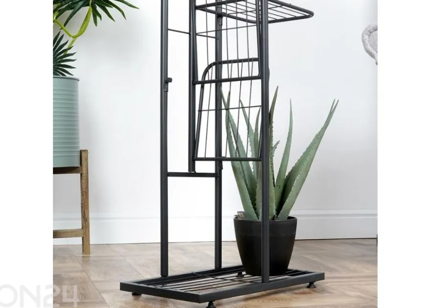 Kukkateline 8 tasoa, musta