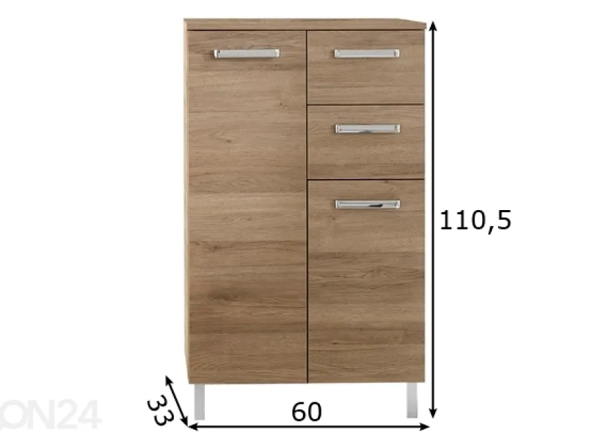 Kylpyhuoneen alakaappi 313
