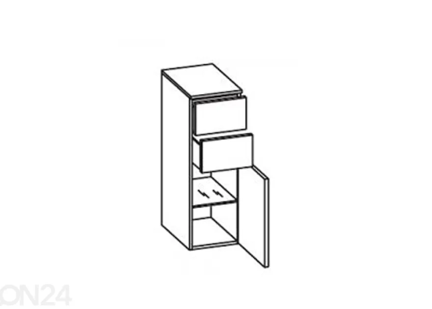 Kylpyhuoneen alakaappi 327